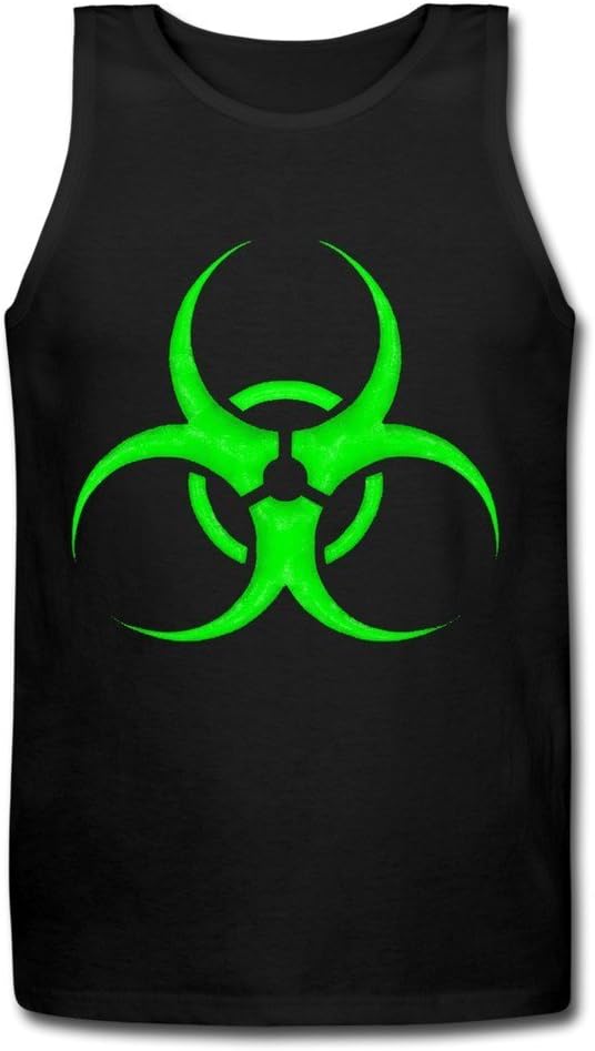 Men's Biohazard Band Symbol Logo Reunion Tour Black Cotton Tank Top