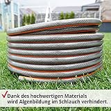 Hecht 30m premium Gartenschlauch Set 13mm (1/2 Zoll) – formstabil, trittfest & UV-Beständig, Gartenschlauch/Wasserschlauch aus hochwertigem Spiralgewebe, 30 bar Schlauch Berstdruck