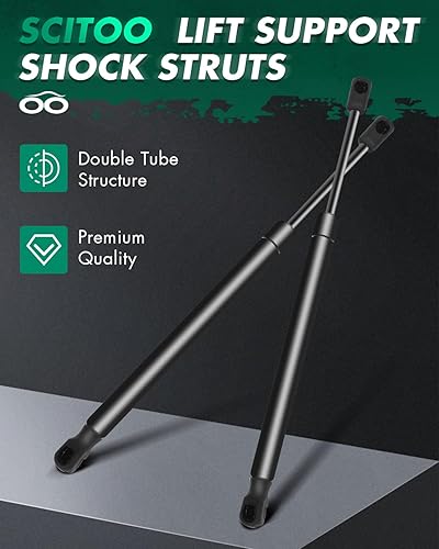 Vista 14 de SCITOO PM1017 - Soportes de elevación de 17.8 pulgadas para Hyundai Santa Fe 2007-2012 trasero izquierdo y derecho Liftgate Shock Struts 2pcs