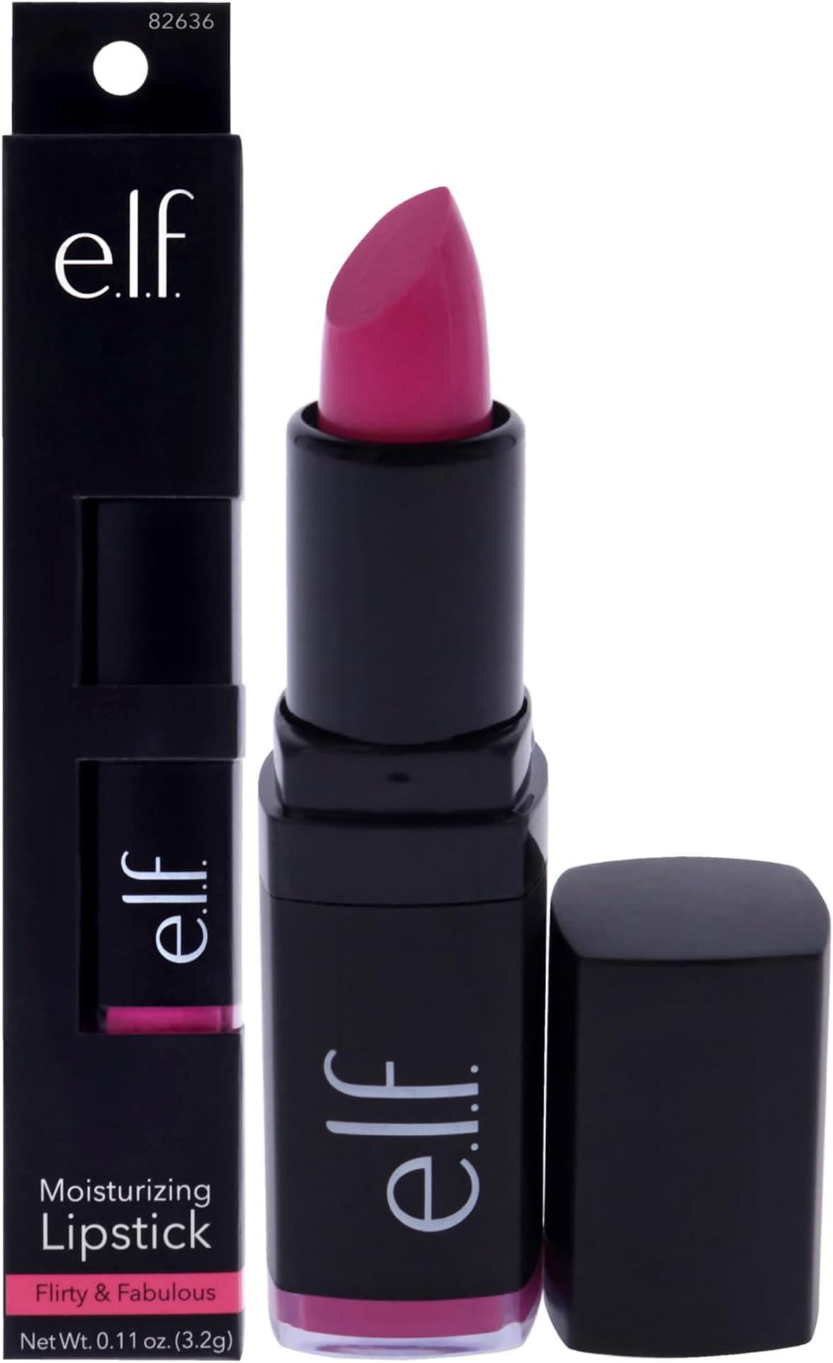 e.l.f. Cosmetics Moisturizing Lipstick, Provides Vibrant Color and Luminous Shine, Flirty and Fabulous