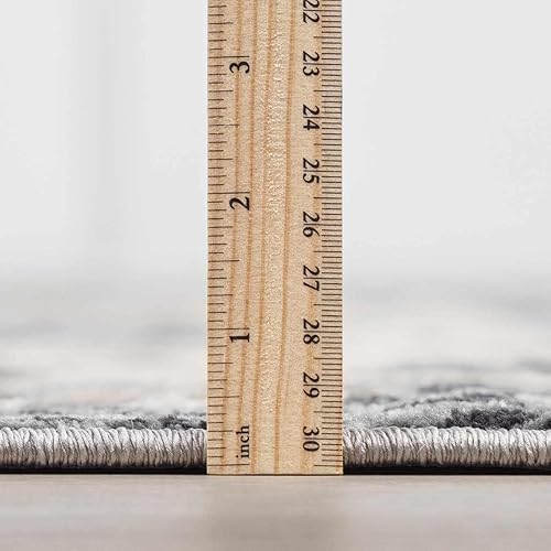 Miniatura 4 de Hauteloom Hartshone - Alfombra marroquí bohemia tradicional actualizada de 8 pies 10 pulgadas x 12 pies, color carbón, marrón oscuro, camello, gris