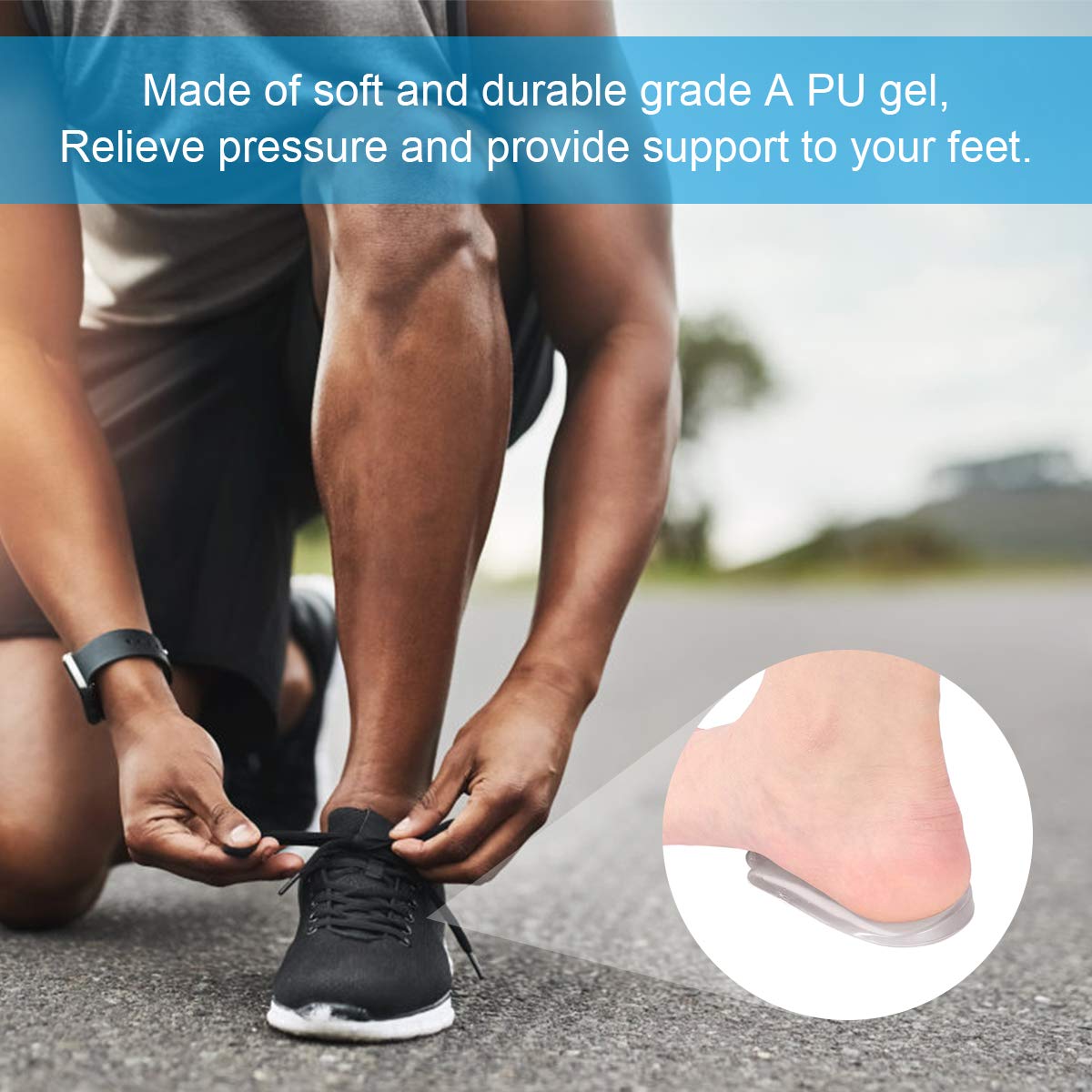 Buy (4 Pairs)Orthopedic Insoles for Men&Women,Lateral Heel Wedges Shoe