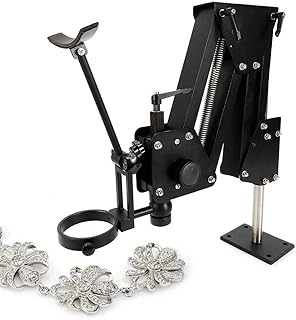 Jewelry Microscope Stand Hard Aluminum Alloy 85mm/3.35in Bracket Hole Microscope Jewelry Diamond Setting Tool Multi-Directional Bracket for Engraving Micro-Setting