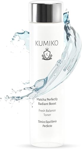 KUMIKO Ultimate Matcha Skin Care Radiant Boost Face Toner Fresh Balance - Esencia de brillo purificante y refrescante - Hidrata, equilibra, repone