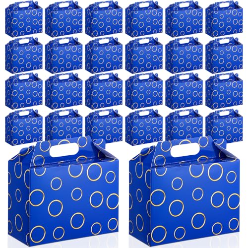 Boîtes à friandises bleues et dorées hérisson Faccito x24 pour jeux vidéo