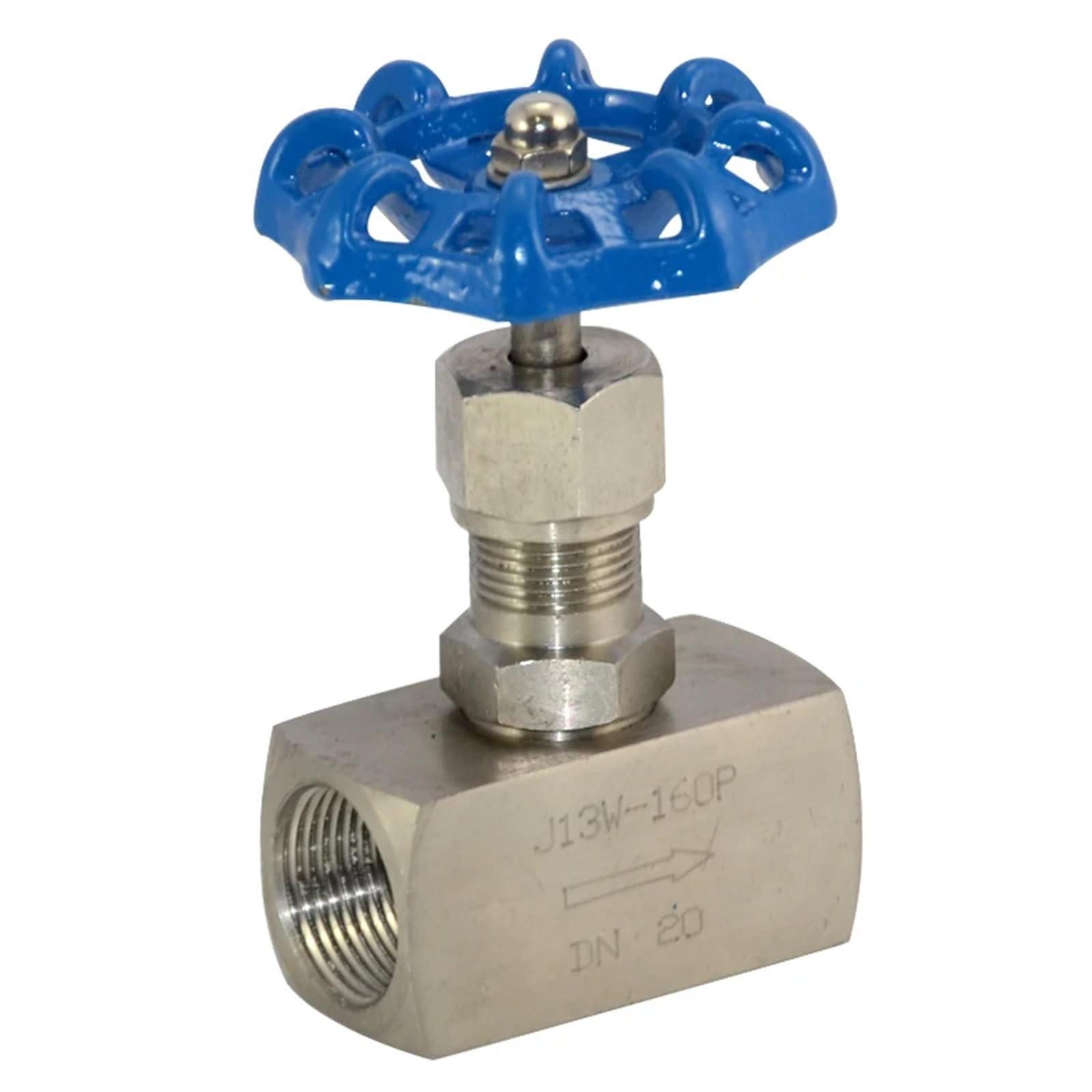 Vanne pointeau 1" femelle inox 304 évite les fuites haute pression