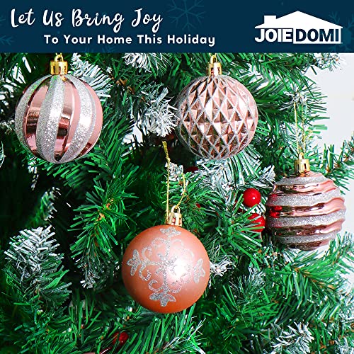 Joiedomi 36 Pcs Christmas Ball Ornaments, Deluxe Shatterproof Christmas Ornaments For Holidays, Party Decoration, Christmas Tree Ornaments, And Special Events(Rose Gold & Silver, 2.36”) #TOP4
