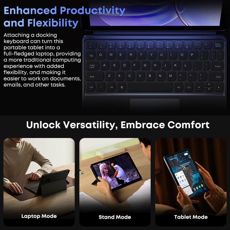 Image of Chuwi 2025 Hi10 X1 Windows 11 Tablet 10.1'', Intel N150(Up to 3.6GHz), 8GB LPDDR5 256GB SSD, Windows Tablet PC, 8MP+5MP Cameras, WiFi 6, BT 5.2, HDMI, USB 3.2, Type C, Full HD, with Case
