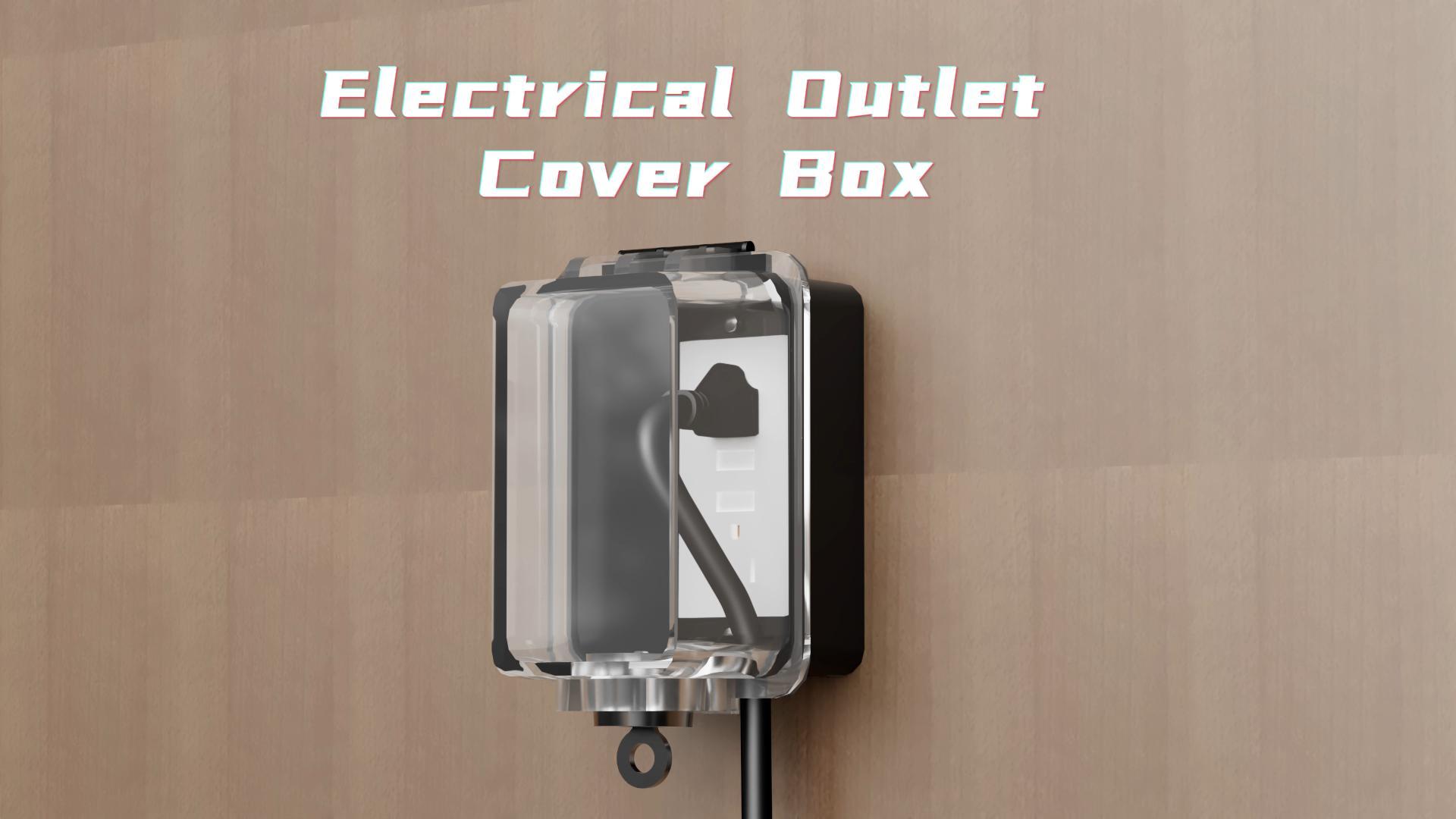 Cover Boxes Child Proof Outlet Cover 2-Pack Safety Outlet Cover Boxes - Clear ...