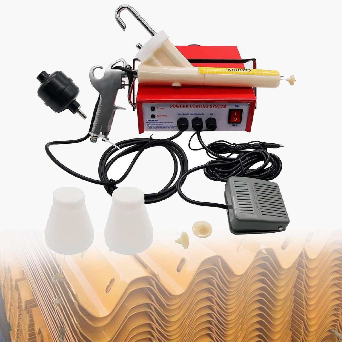 Small Spray Equipment w/Spraying Guns, Electrostatic Spraying Machine, Electrostatic Size 30-50kv, for Many Automotive, Marine