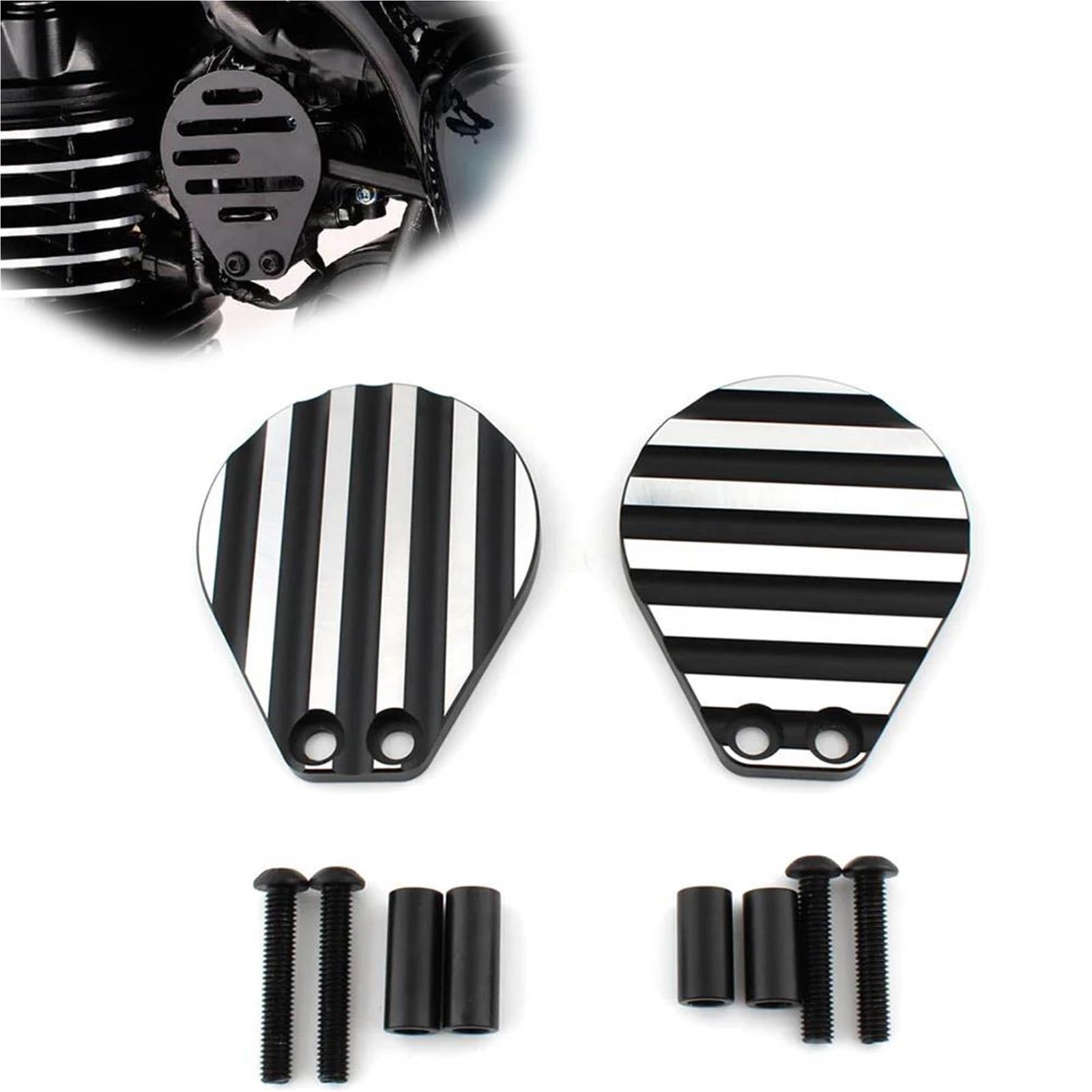 Couvercle de protection de carburateur GB350 finition premium pour moto CB350S