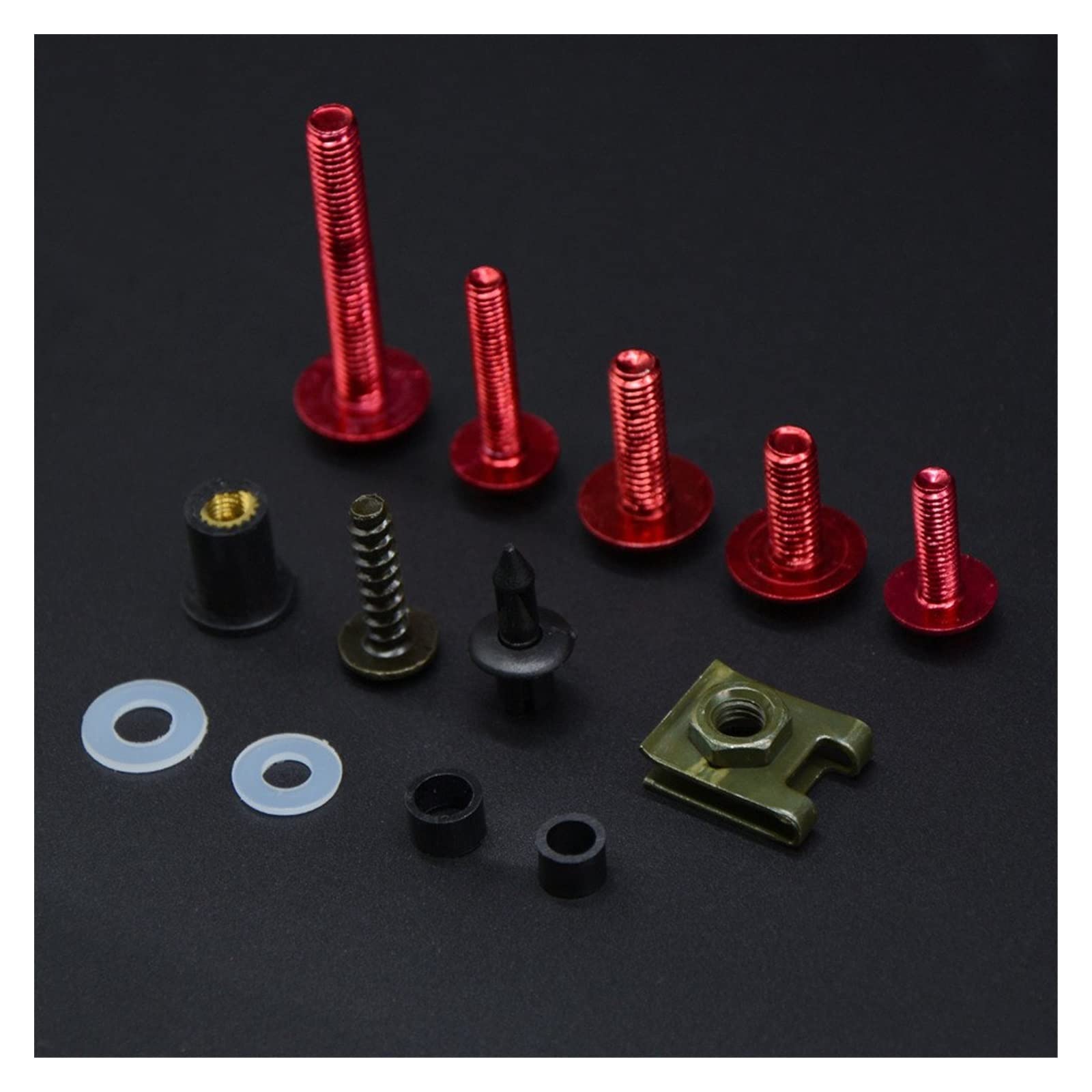 Vite sostituita Moto Kit Carena In Alluminio Velocità Di Fissaggio Pinze Vite Molla Bulloni Dadi Per Honda CBR600 F2 F3 F4 F4i CBR600RR CBR 600 RR(Vert)