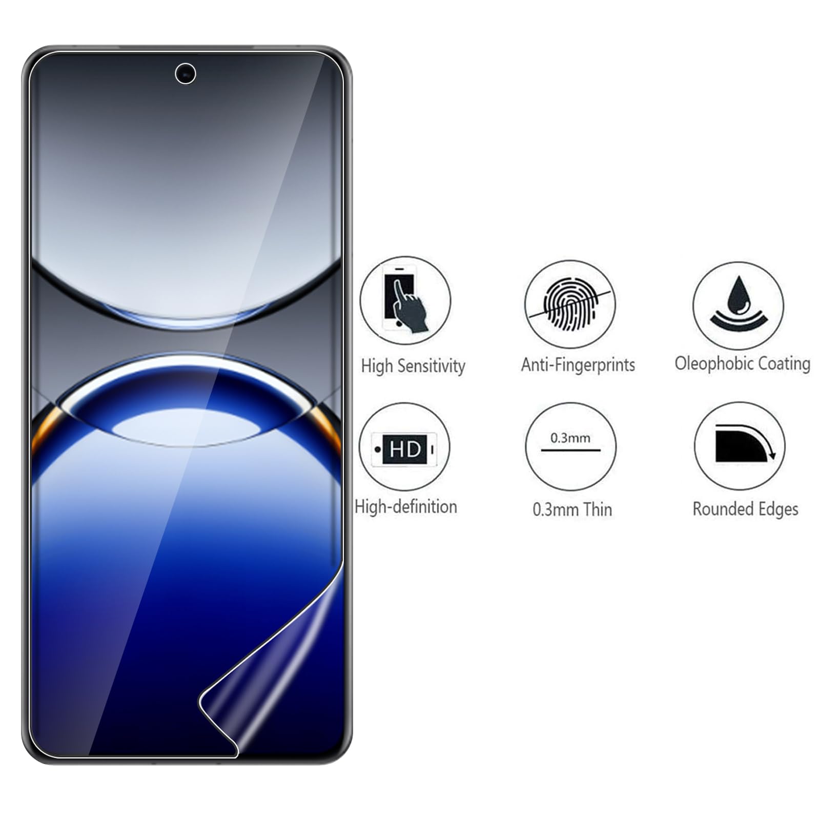 2 Pellicole Protettive TPU Per Oppo Find X8 Pro – Trasparenti Anti Graffio – Con Strumento Di Allineamento - 3