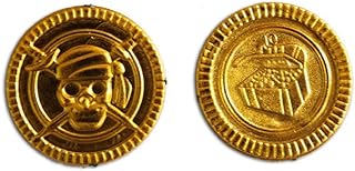SAFIGLE 100 Peças Decorações Piratas Moedas De Plástico Brinquedo Pirata Moedas De Plástico Pirata Enfeites Dobrões Piratas Moeda De Festa Pirata Moeda De Brinquedos Moedas De