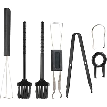 7 Pieces Keycap Puller, Keycap Remover Tool Set for Mechanical Keyboards Including Keycap and Switch Puller, Tweezers, Cleani