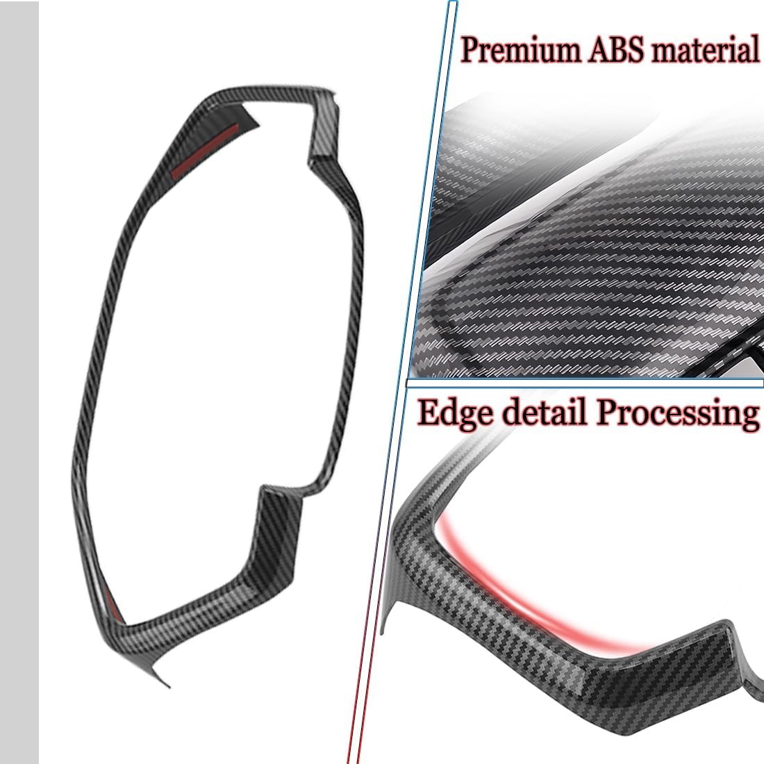 for Honda CRV CR-V 2023 2024 2025 2026 Dash Board Instrument Panel Dial Dashboard Trim Cover Frame - ABS Carbon Fiber Sport Upgrade Trims Interior Accessories (1PCS)