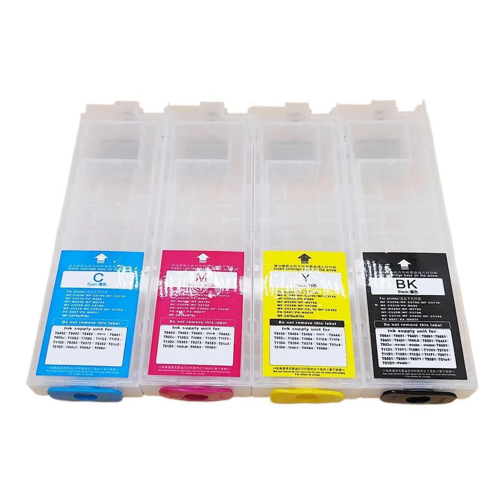 320 ml T10S T10Y T10W Nachfülltintenpatrone ohne Chip, kompatibel mit Workforce Pro WF-C5390 WF-C5890 Drucker