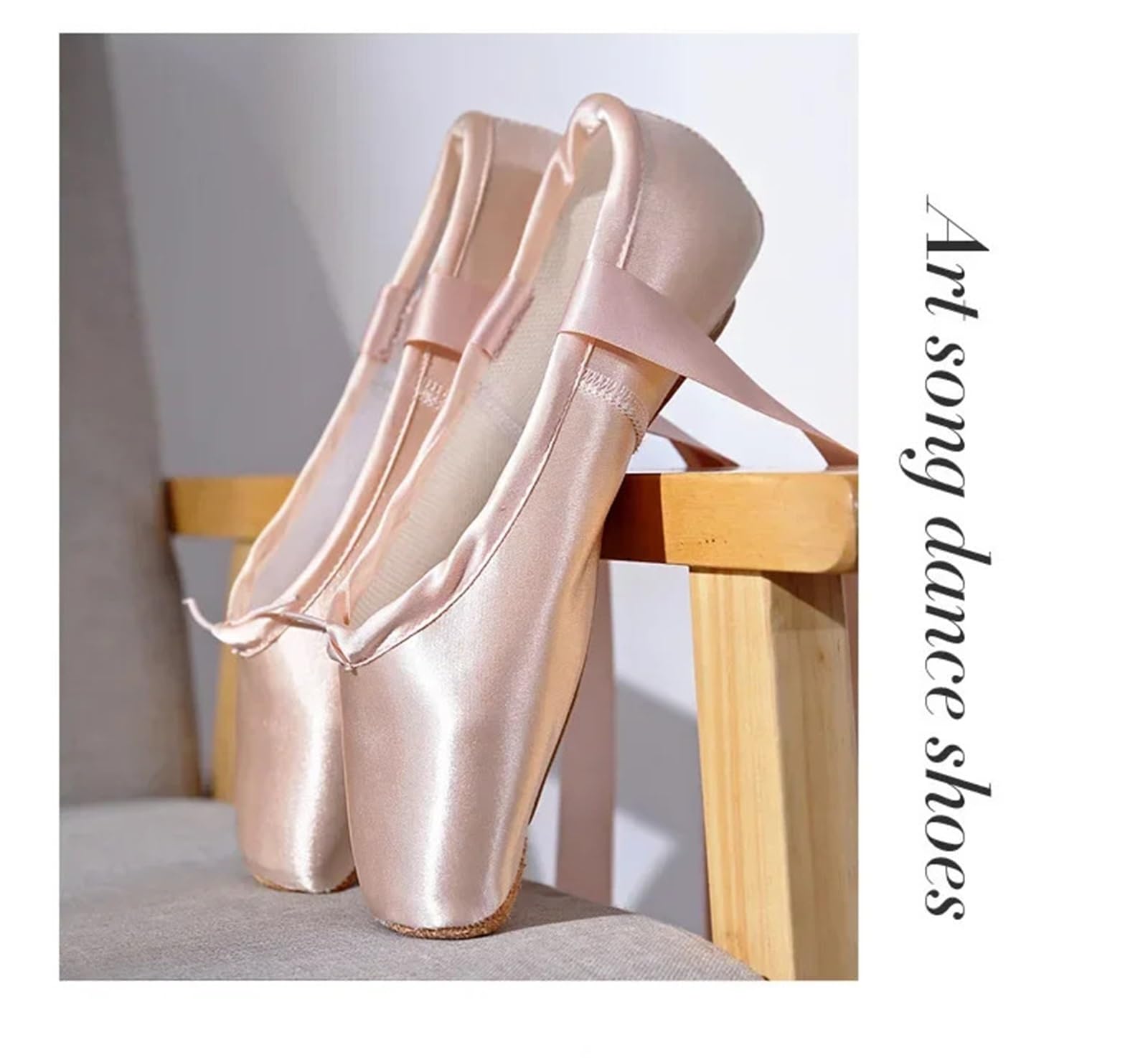 Zapatillas Ballet Niña Ballet Shoes, Children's and Adult Pointed, Professional Ribbon, Women's Unprinted Sports
