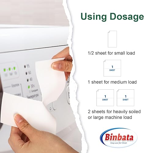 Miniatura 8 de Hojas de detergente para ropa, hasta 128 cargas, hipoalergénicas, ecológicas, sin perfume, biodegradables, sin plástico, sin líquido, adecuadas