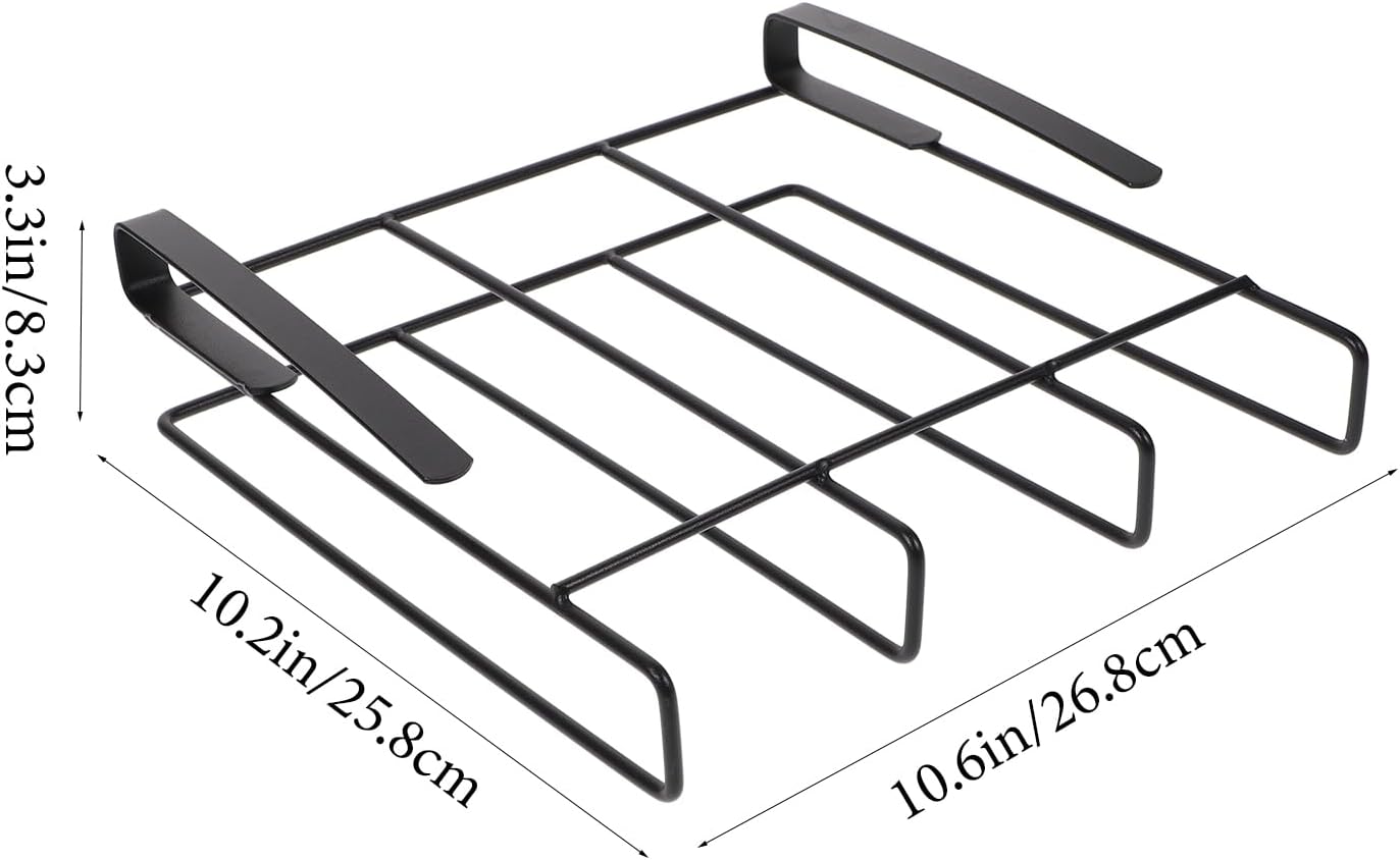 TIDTALEO Hanging Chopping Board Rack Mug Stainless Steel Cake, 26.8X25.8CM, Black, 057561MF7QN
