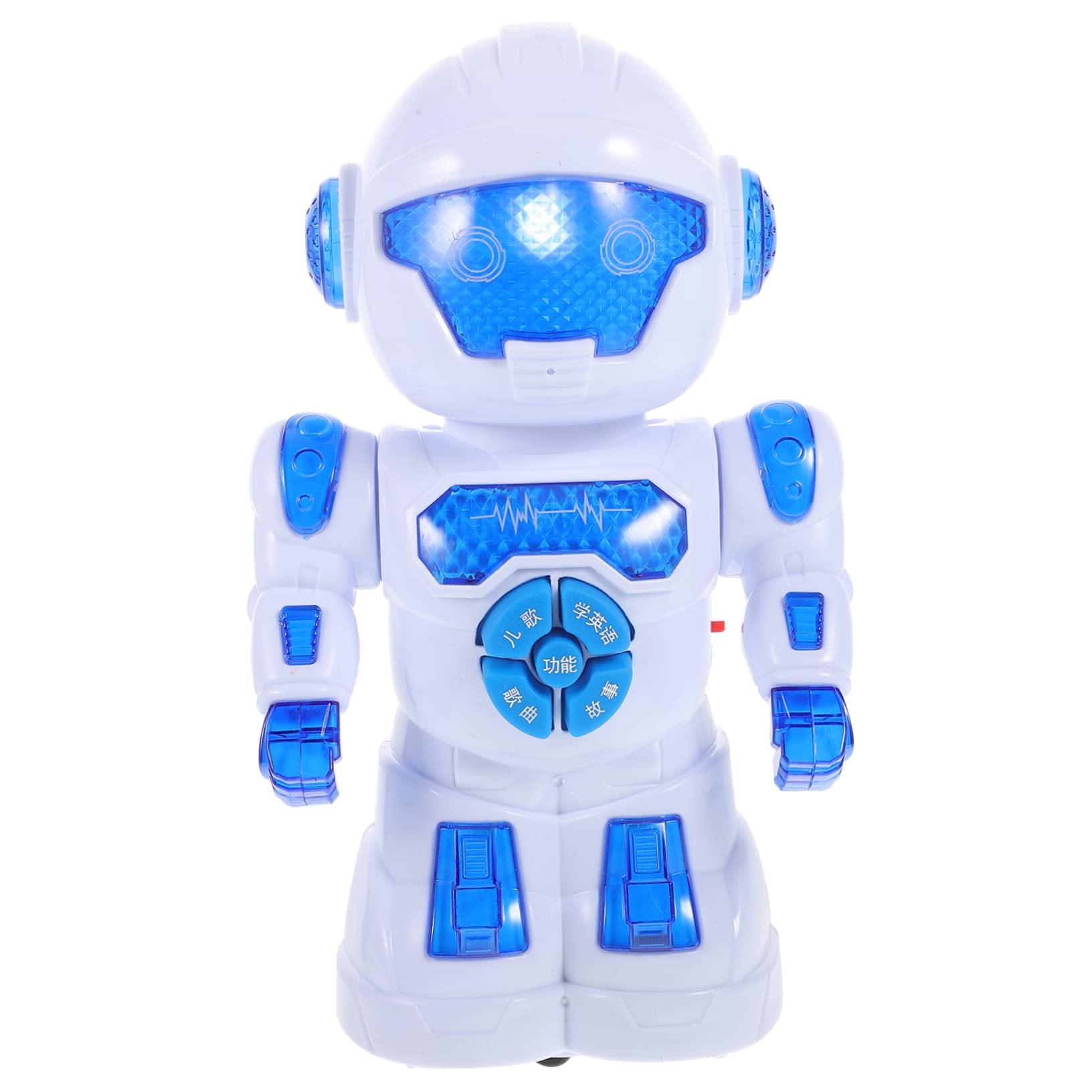 WHAMVOX Educational Robot Toy Music-Light Plaything Electric Walking Robot for Boys and Girls Safe Abs Material Easy to Control
