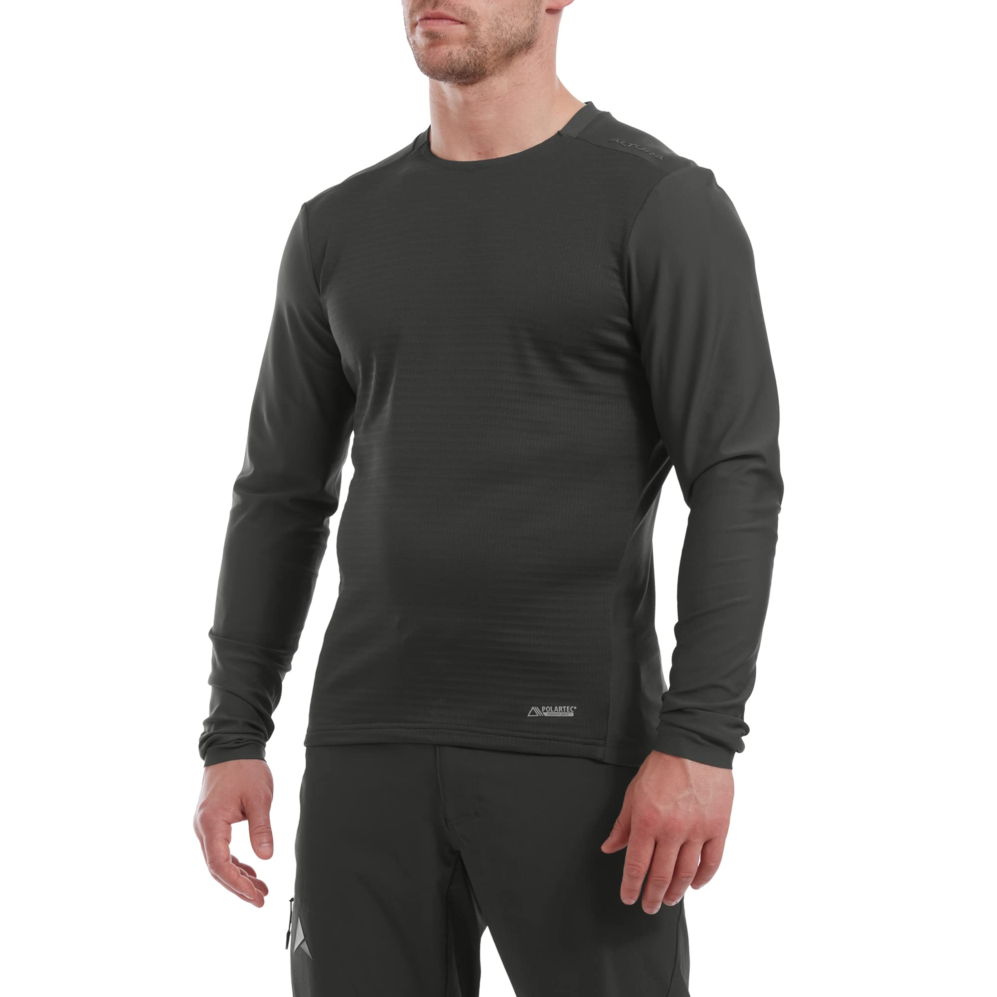 Altura Men's Esker DWR Long Sleeve Jersey, Carbon, S