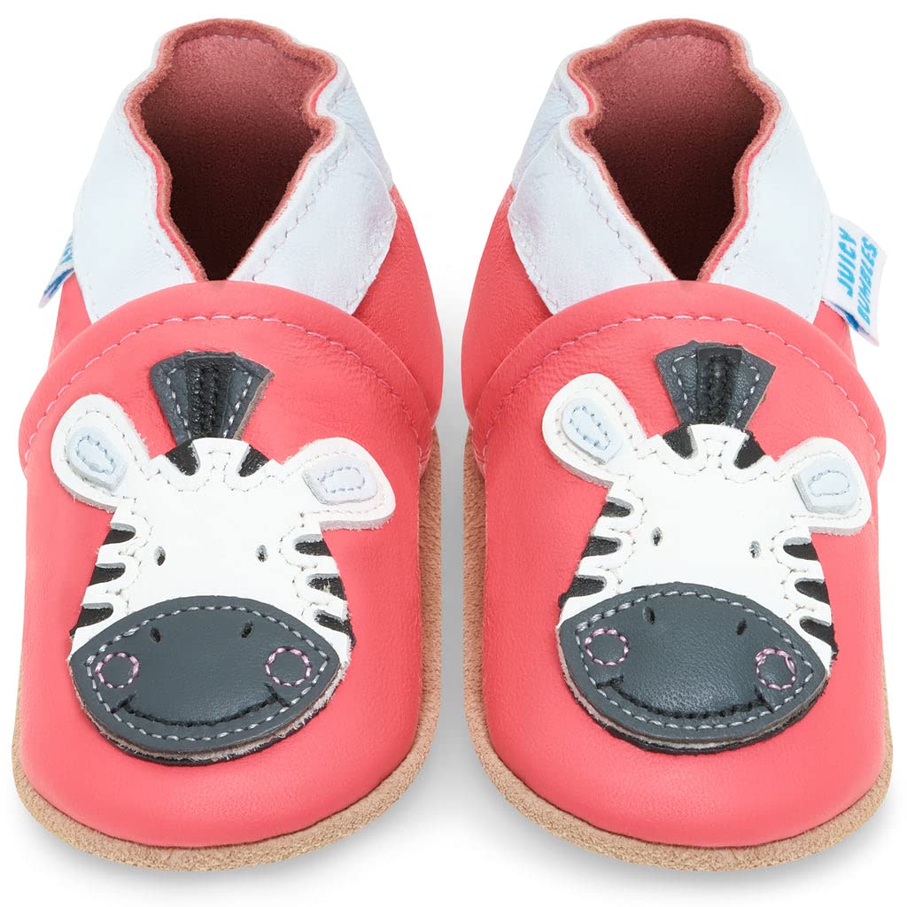 Zapatos de Bebé – Zapatillas de Cuero Niño Niña – Patucos de Piel con Elástico para Bebé - Zapatitos Primeros Pasos - Pantuflas Infantiles 0-6 Meses 6-12 Meses 12-18 Meses 18-24 Meses 2-3Años — view 20