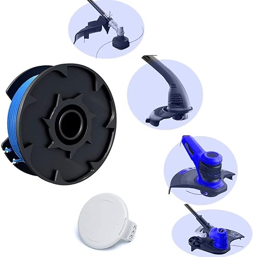 Miniatura 3 de AC14RL3A - Bobina de repuesto para recortadora de cuerda, bobinas de repuesto de autoalimentación de 0.065 pulgadas para recortadoras inalámbricas