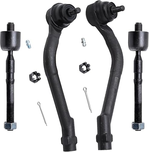 Miniatura 108 de Detroit Axle - Barras de acoplamiento delanteras 4WD para Dodge Dakota 2000-2004 Durango 2000-2003 2 extremos de barra de acoplamiento internos 2