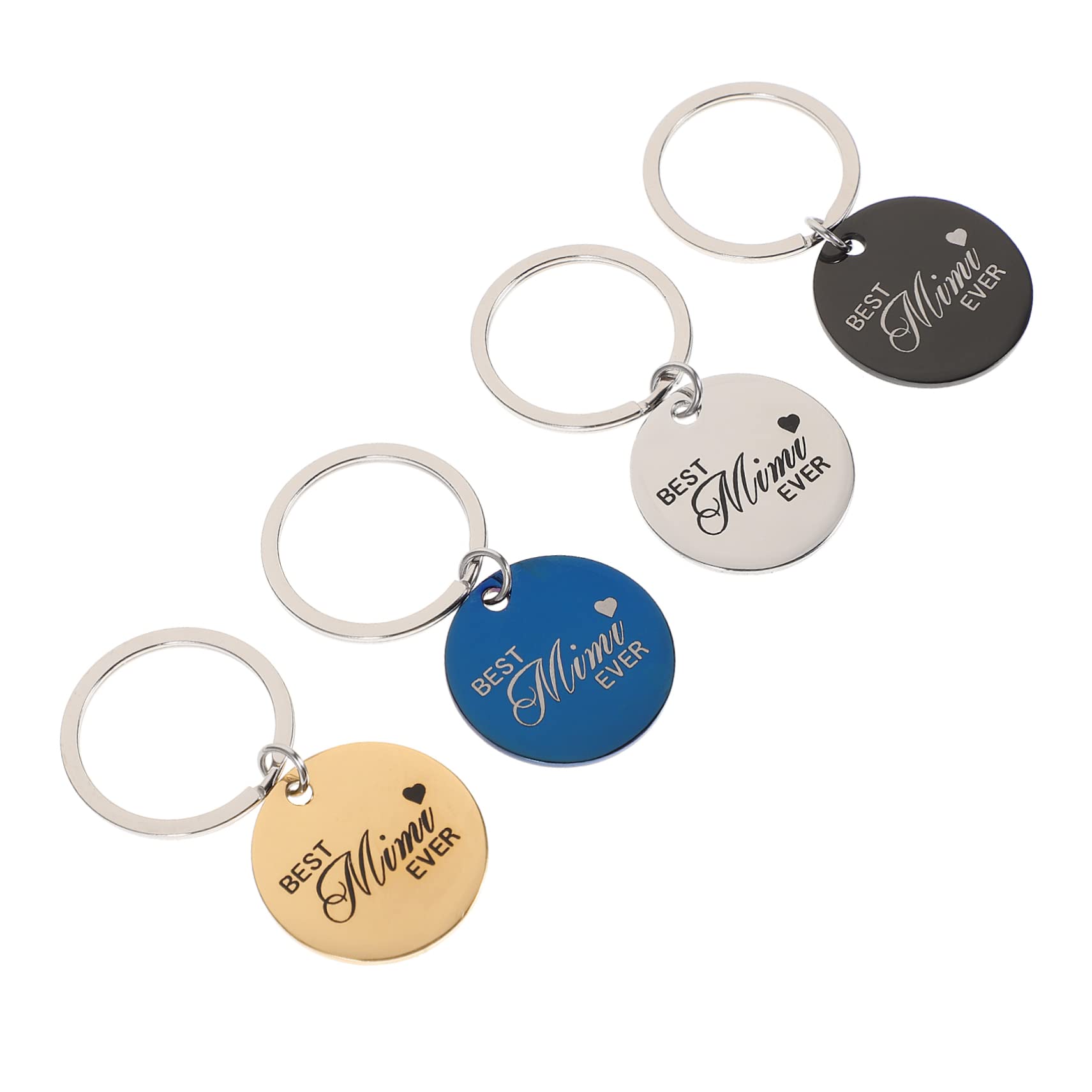 POPETPOP 12 Pièces Étiquettes Cadeaux D'Identification Pour Animaux De Compagnie Pour Cadeaux Porte-Clés Étiquettes Métalliques Étiquettes De Chien Personnalisées Étiquettes Rondes Pour