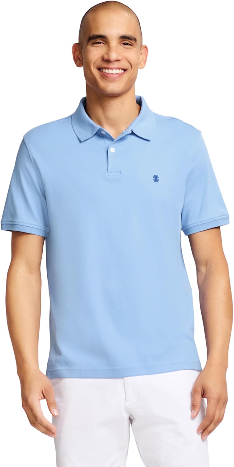 IZOD Men's Short Sleeve Interlock Polo Shirt