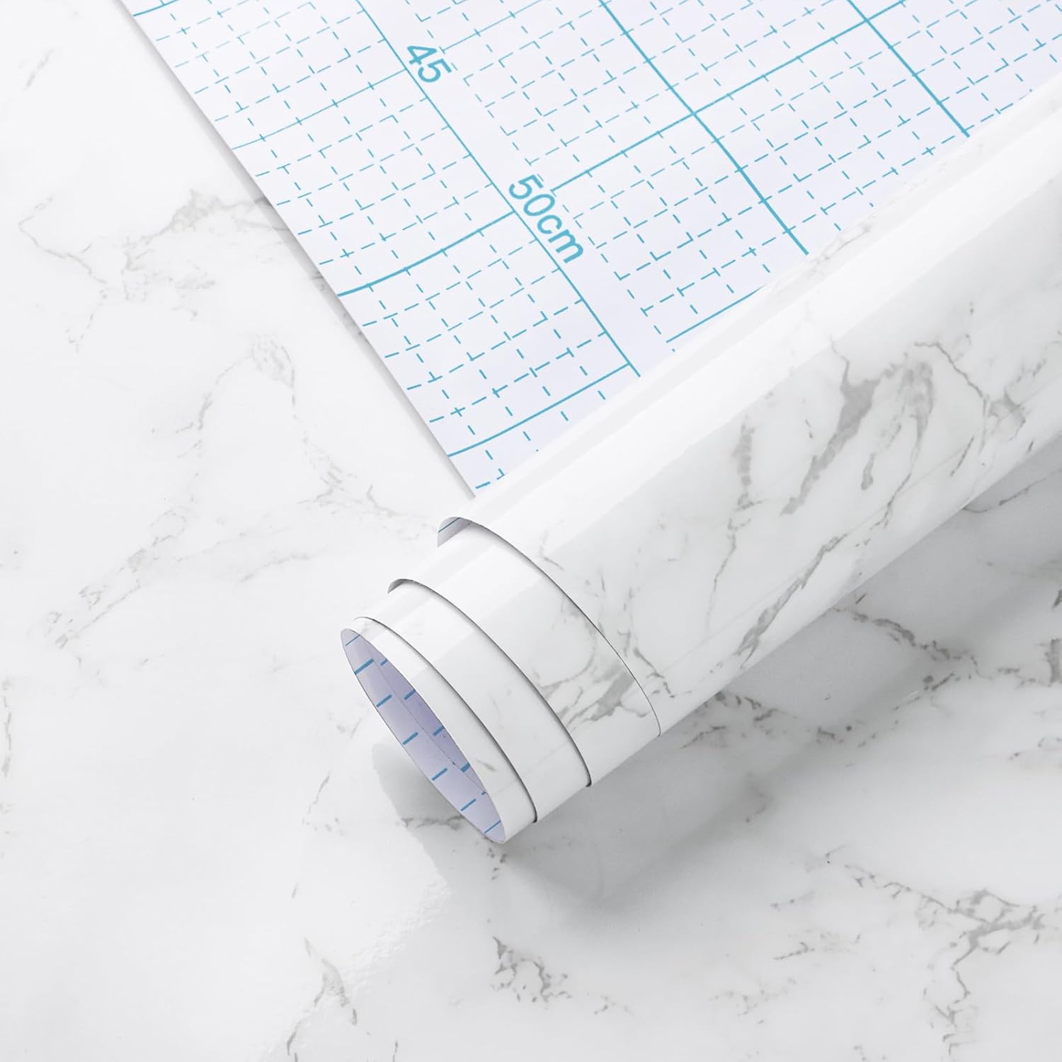 Timeet Marble Peel and Stick Wallpaper Countertop Contact Paper Removable Self Adhesive Wall Paper for Cabinet Furniture Kitchen (15.7" x 393.7")