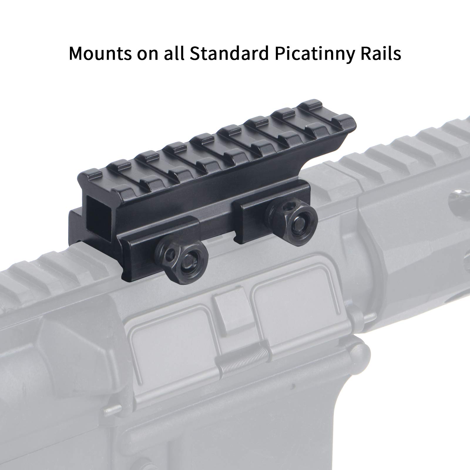 Base de Riel Vertical Táctico de 20 mm Soporte Adaptador para Montaje de Riel Picatinny