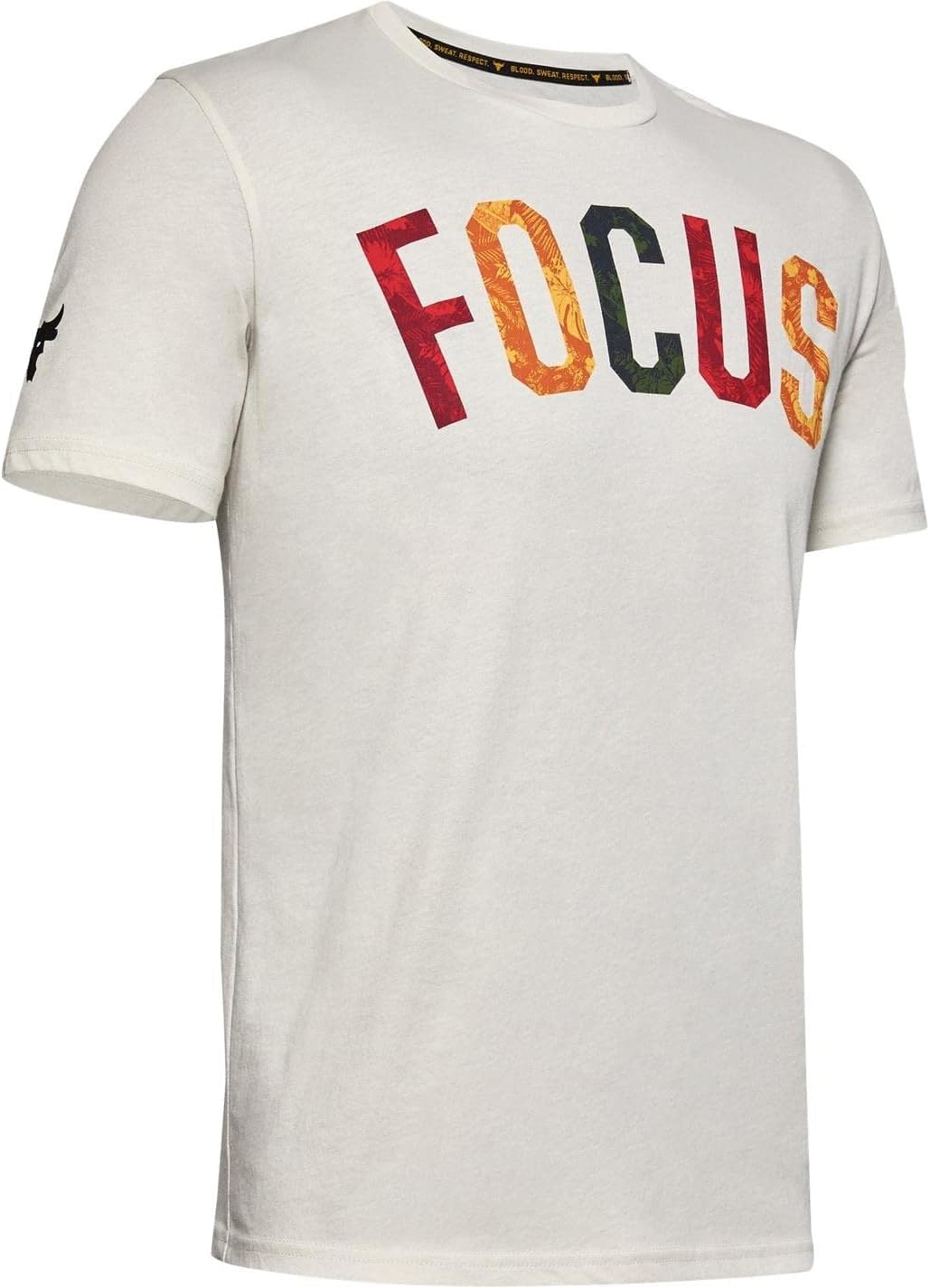 Under Armour Mens UA Project Rock T-Shirt (as1, Alpha, s, Regular, Regular, Focus/Summit White 110)