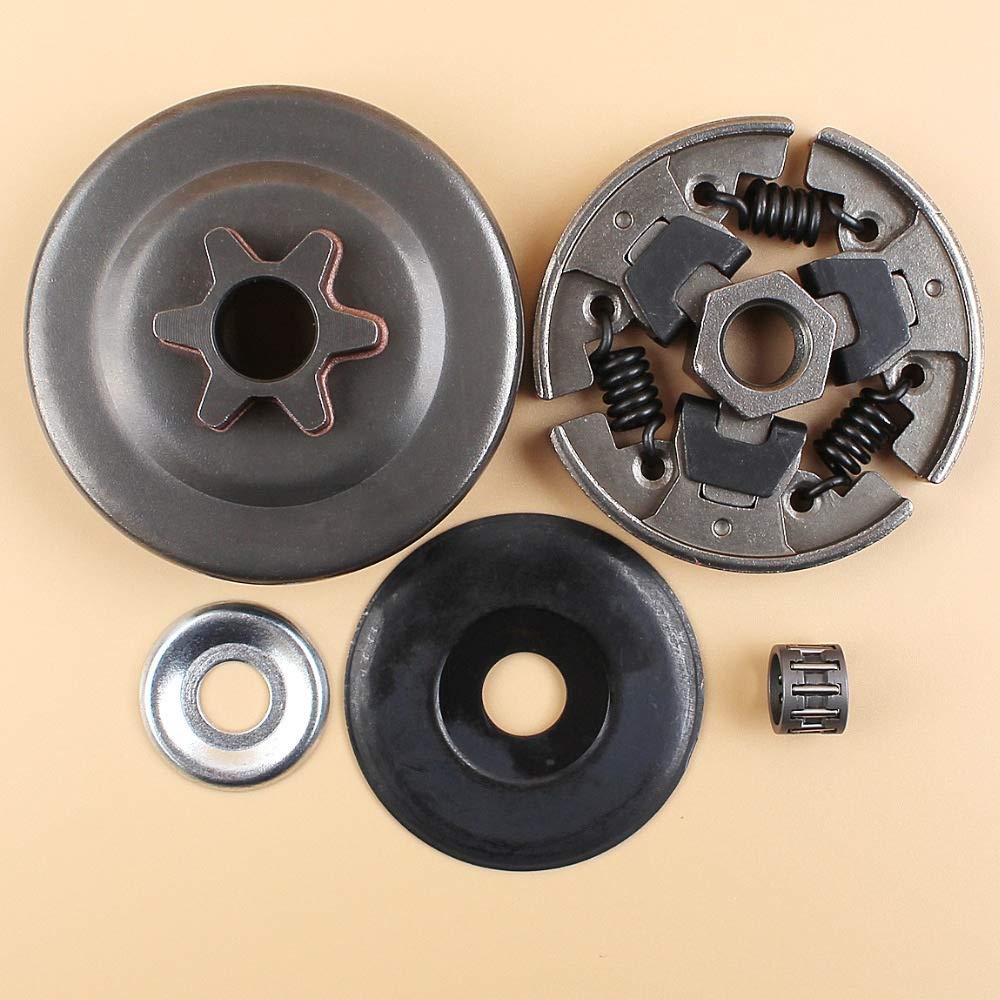 Kit de cojinete de arandela de piñón de Tambor de Embrague 6T Compatible con STIHL MS250 MS230 MS210 MS180 MS170 017018012023025 Piezas de Motosierra