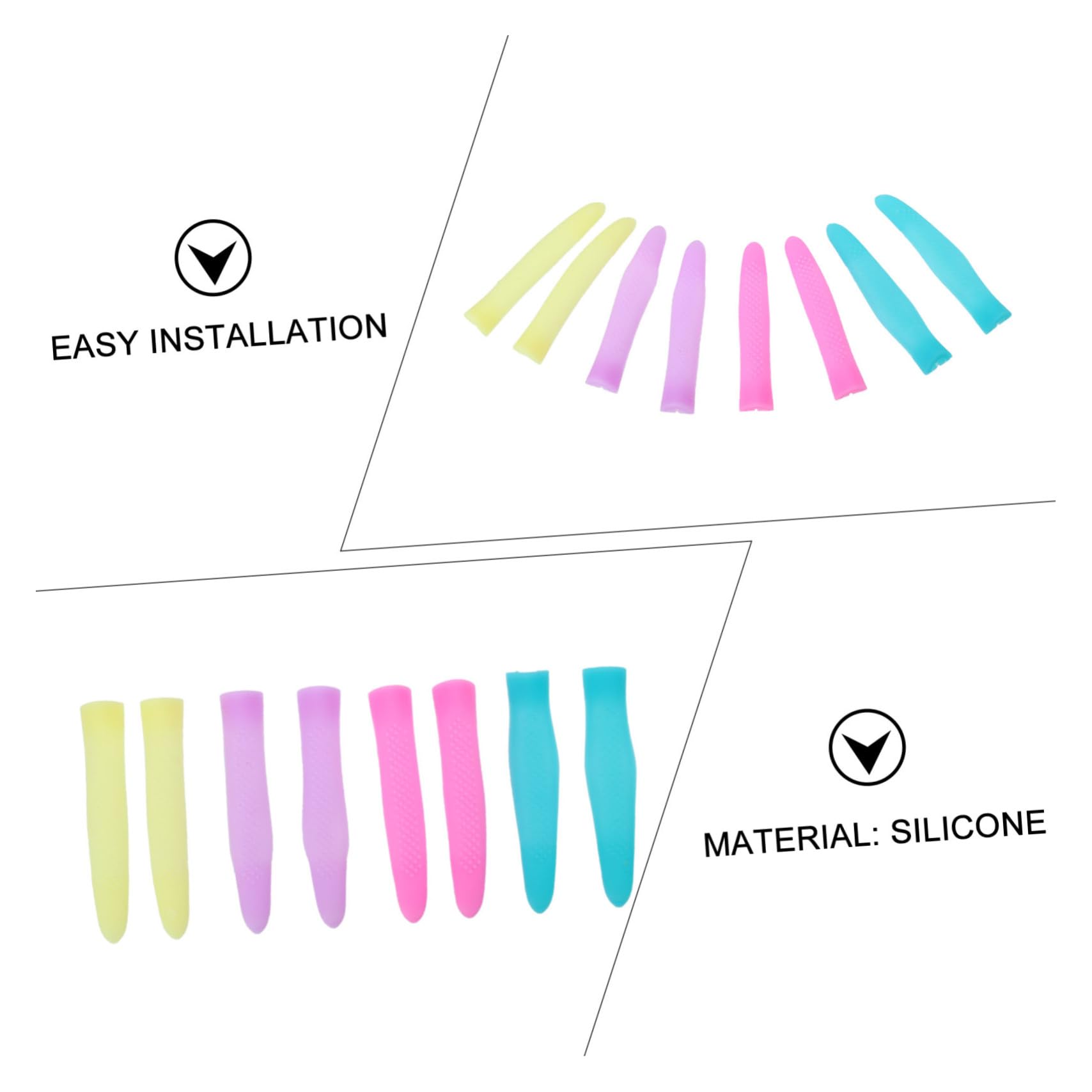 NOLITOY 4 Pairs Shears Protective Case Scissor Manicure Nails Multiple Handle Adults Cuticle Nippers Cover Nipper Protective Sleeves Cuticle Nipper Cover