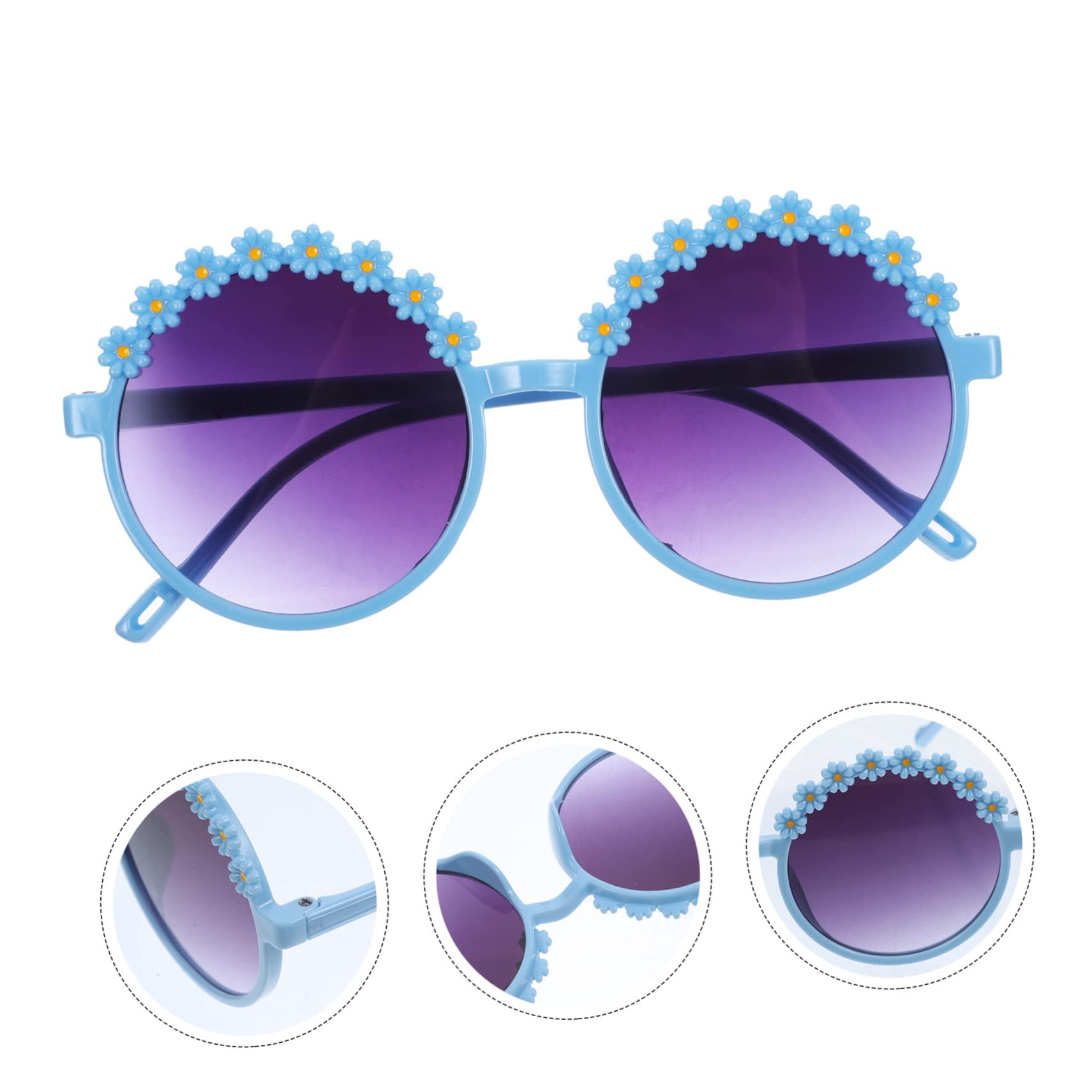 Ipetboom 1 Pair Kids Flower Sunglasses Party Glasses for Kids Lightweight Frame and Lens