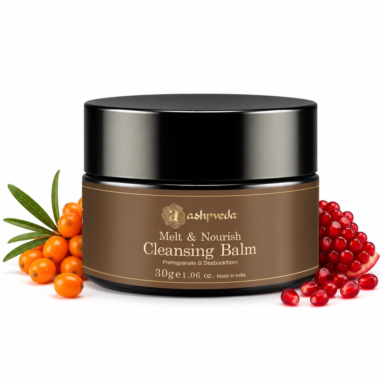 Ashpveda Pomegranate & Seabuckthorn Makeup & Excess Oil Cleansing Balm 30g | Face Makeup Remover Balm-picture-37