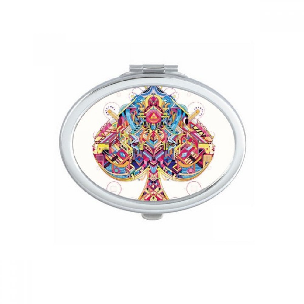 Miroir de poche à la main motif cartes diamant, une idée cadeau mignon et utile