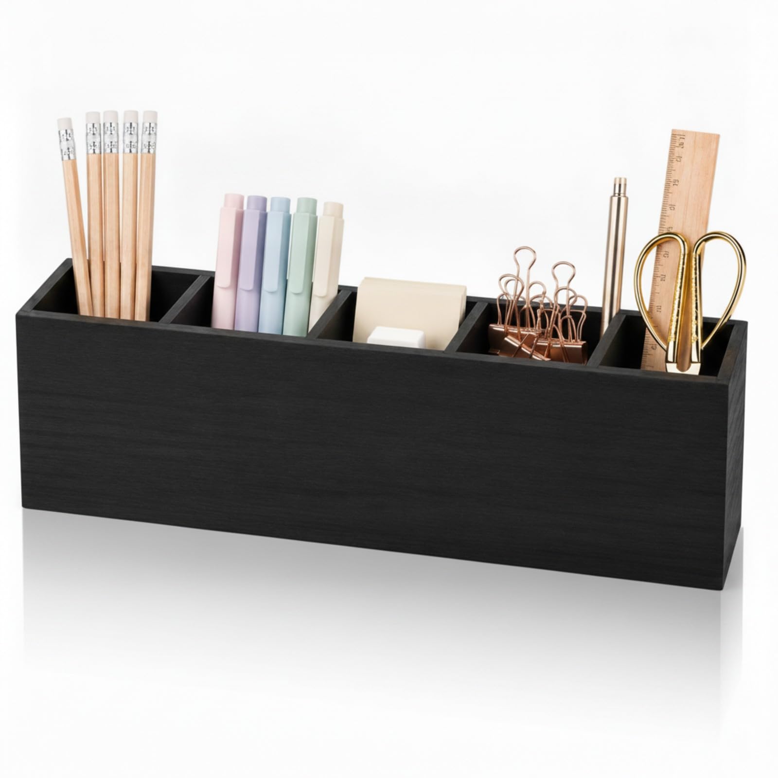 Jetec Wooden Pencil Pen Holder - Organize Your Desk -12 Jetec Wooden Pencil Pen Holder - Organize Your Desk -12
