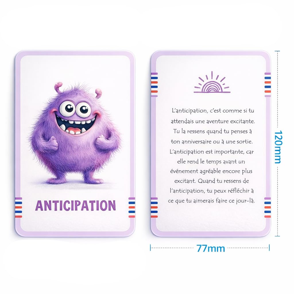 Cartes émotions Enfant – 32 Cartes éducatives illustrées, Jeu éducatif Gestion émotions, empathie et Communication, Cartes pédagogiques Maternelle Primaire, Outil éducatif école et Famille - 3