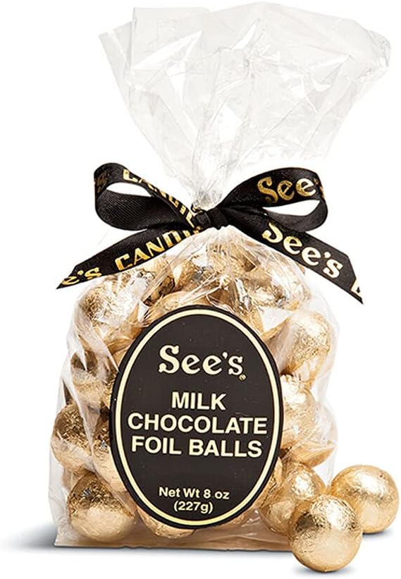 RETIRED SKU See's Candies 8 oz Milk Chocolate Balls
