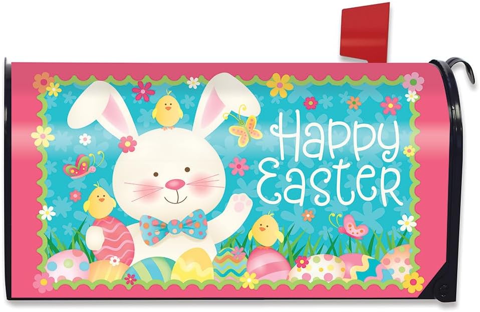 Briarwood Lane Easter Bunny and Chicks Oversized Mailbox Cover