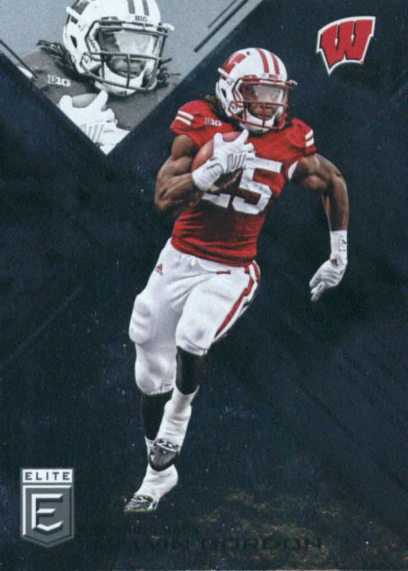 2017 Panini Elite Draft Picks #76 Melvin Gordon Wisconsin Badgers Football Card