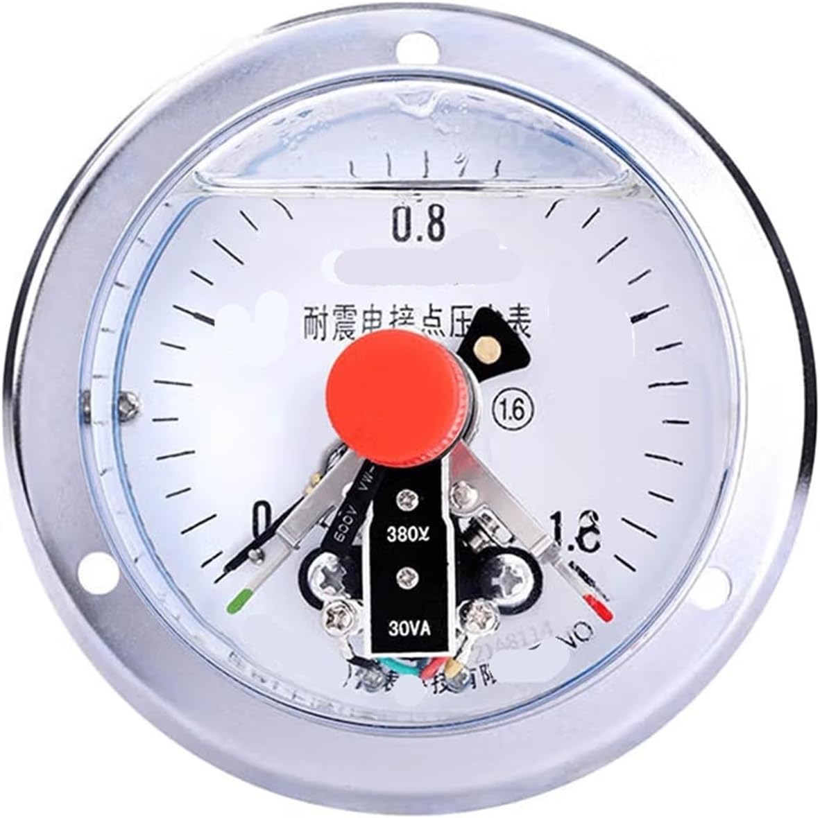 YXC-100ZT Magnetic Assist Electric Contact Pressure Gauge 1.6MPa air Compressor Water Pump Control Instrument 0-0.6mpa(0-1.0mpa)