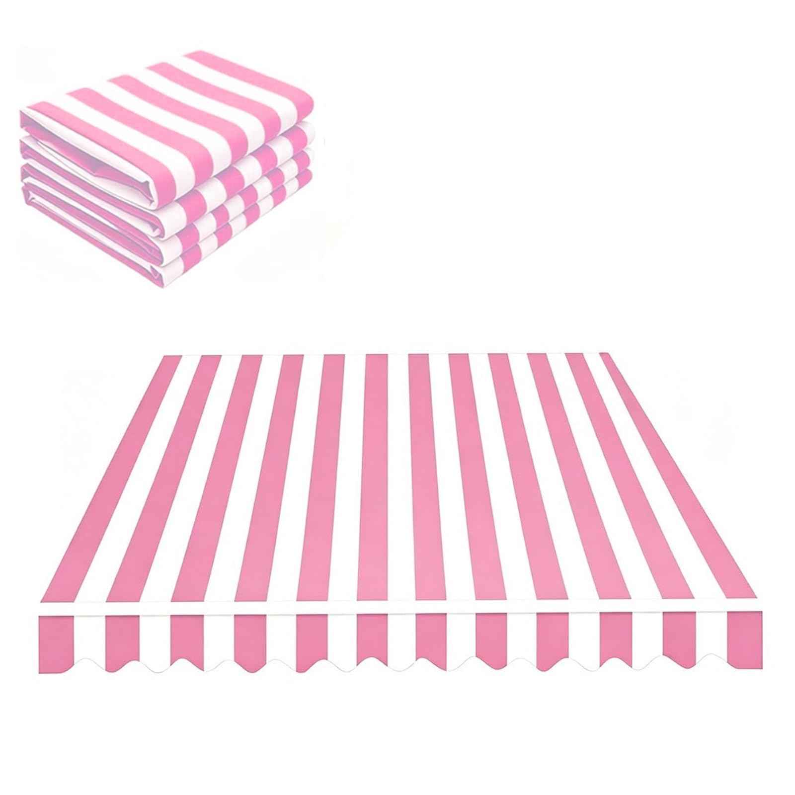 Toldo manual retráctil de repuesto con tela de poliéster para exterior