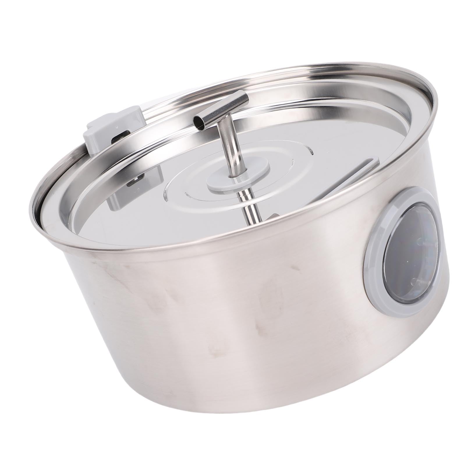 Sxhlseller Fuente de Agua para Gatos de Acero Inoxidable 3,2 L |Bebedero Automático para Mascotas para Gatos y Perros de Interior, Alimentador Circulante de Gran Capacidad con Bomba Silenciosa,