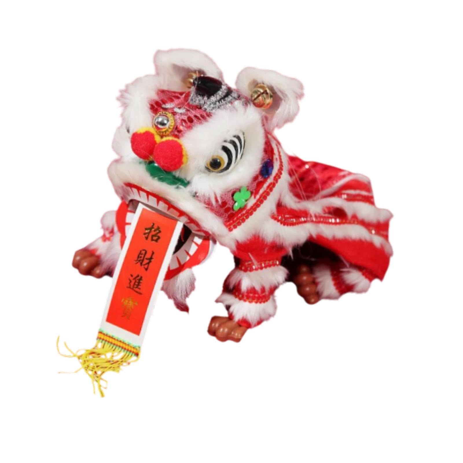Sharplace Handpuppe mit Fäden Spielzeug traditionelle für Kinder Erwachsene handgefertigtes Volk Neujahr Dekoration Tanz Marionette Puppe