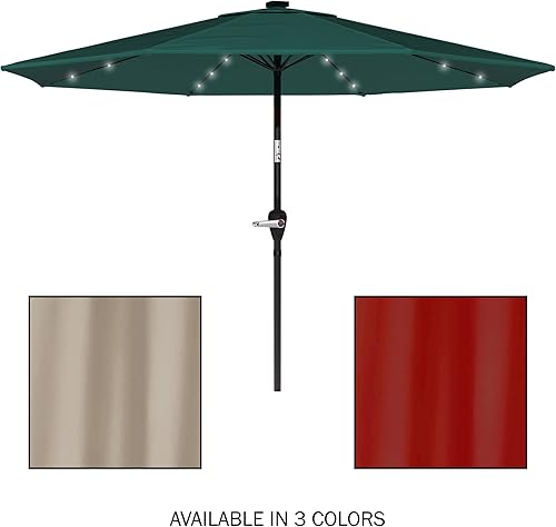 Miniatura 5 de Pure Garden Patio Umbrella 10' With Solar LED Lights