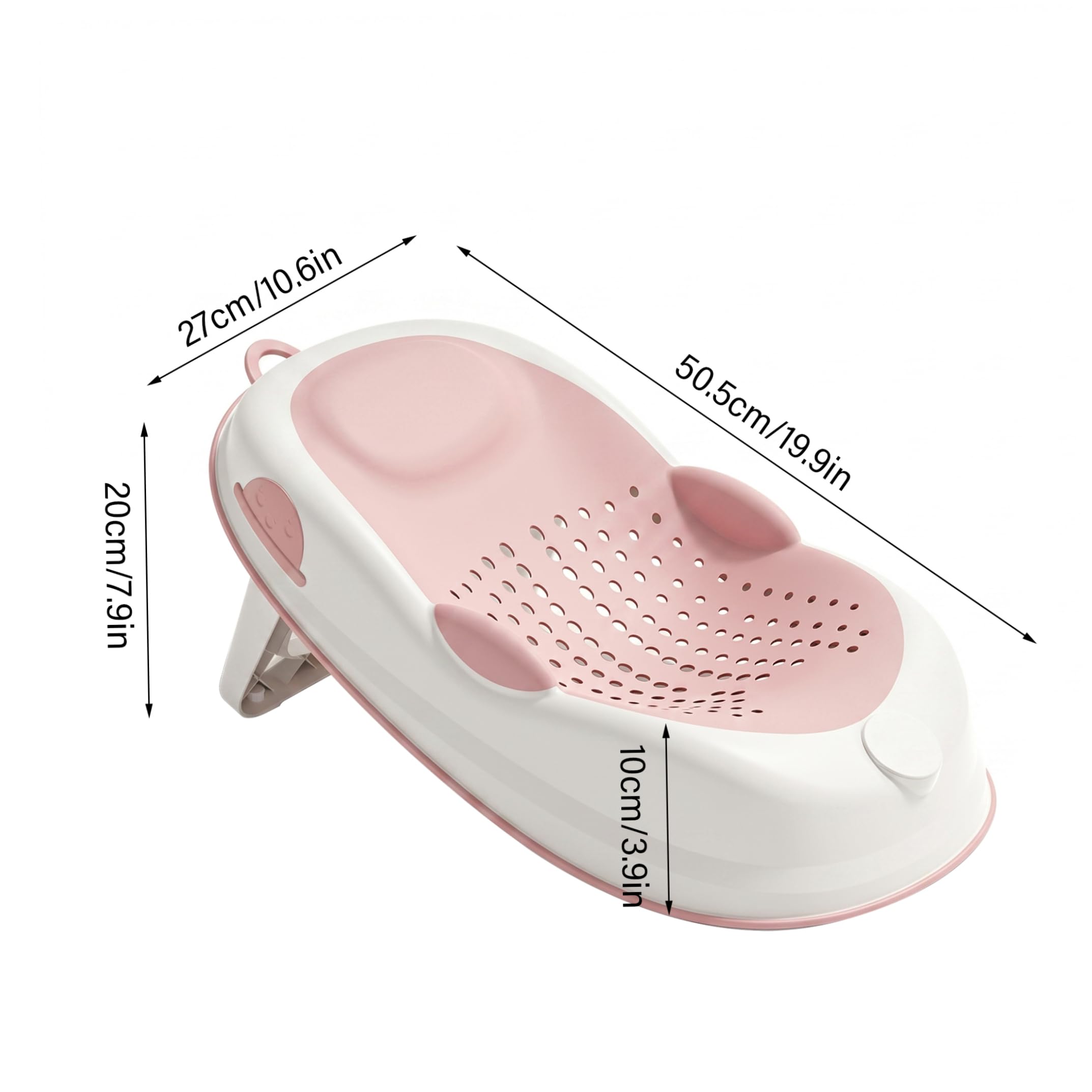 Vaschetta per il bagnetto pieghevole, supporto per bagnetto in rete confortevole con poggiatesta, seggiolino da bagno simile al grembo materno per bambine appena nate, Style-2